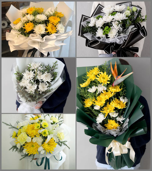 广东江门市恩平市君堂镇永华村白事花束代送